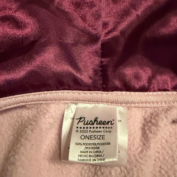 Cute Purple Pusheen Hooded Cape with Animal Ears - Picture 7 of 8